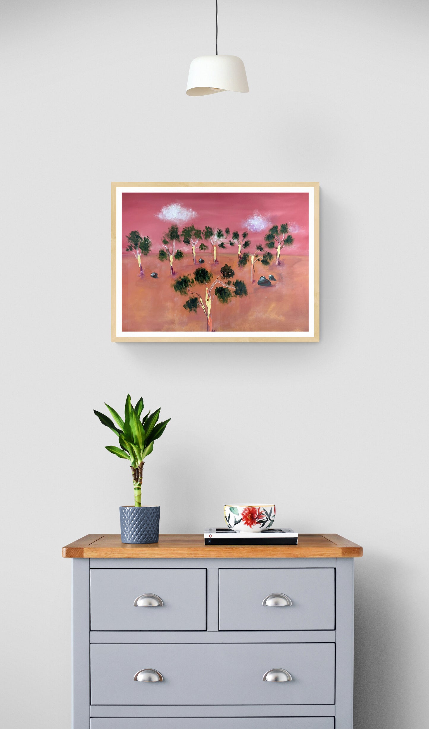 Pink Bush Sunset