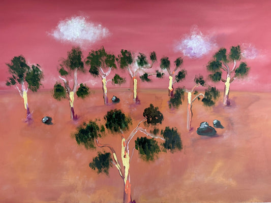 Pink Bush Sunset